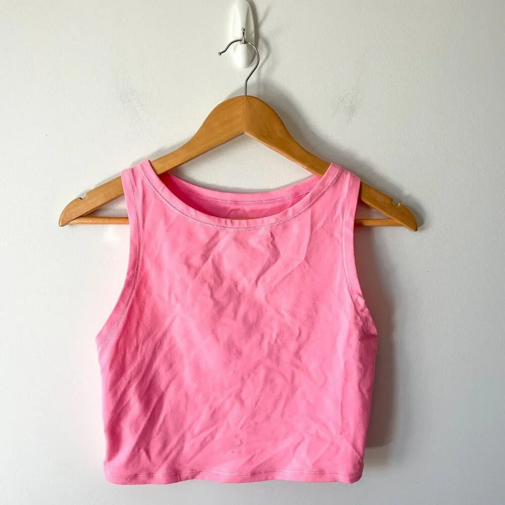 Victoria's Secret VSX  Crop Muscle Tank Pink Size Medium